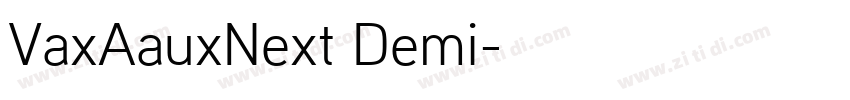 VaxAauxNext Demi字体转换